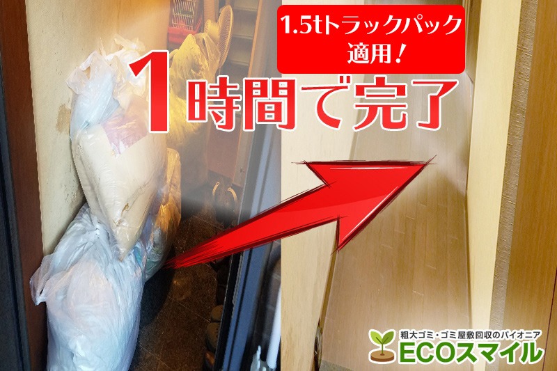 格安おススメ業者のトラック積み放題での不用品回収川崎市のゴミ屋敷現場レポート