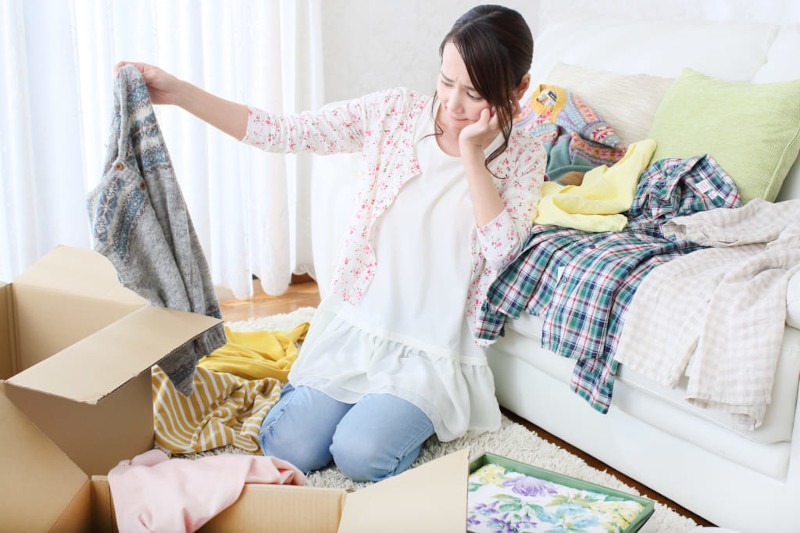 不用品の仕分け