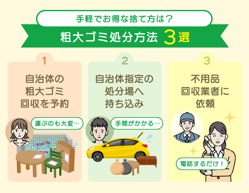 千葉市で粗大ゴミを手軽かつお得に処分する方法3選